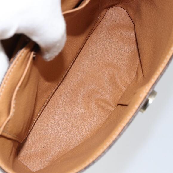 CELINE Macadam Canvas Hand Bag PVC Leather Brown Gold Auth 153900 - Picture 11 of 16